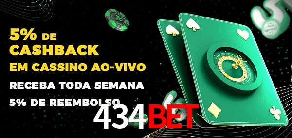 Promoções do cassino ao Vivo 434bet